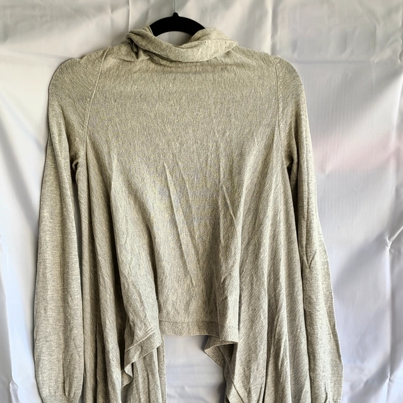 Cotton/Cashmere Blend Asymmetrical Cardigan/Wrap - Picture 7 of 8